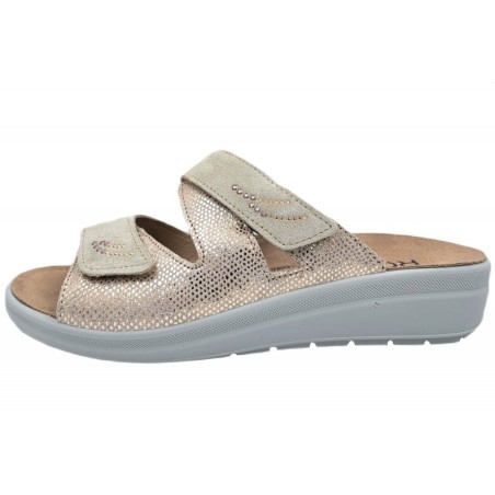 Rohde Damen Pantolette Rivella Natur 5729-14 Schuhe