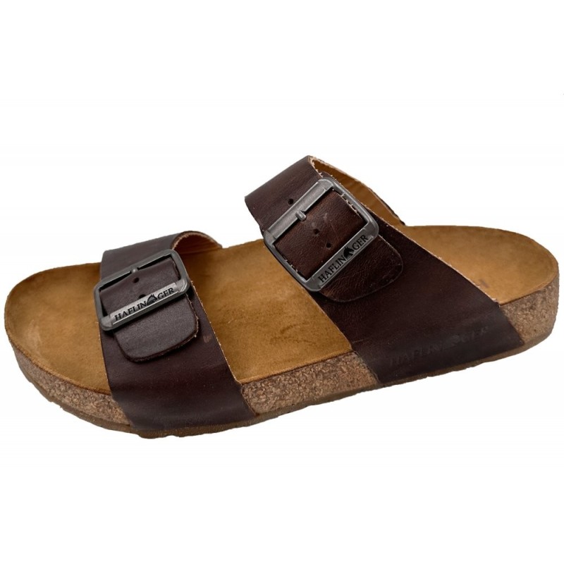 Haflinger Andrea Leder Pantolette Caramel 819016-1726 Schuhe