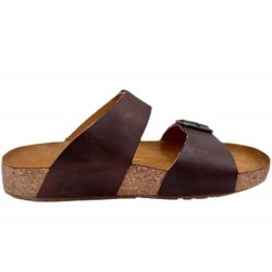 Haflinger Andrea Leder Pantolette Caramel 819016-1726 Schuhe