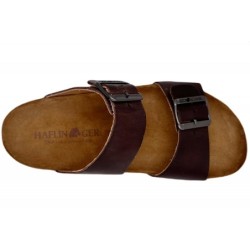 Haflinger Andrea Leder Pantolette Caramel 819016-1726 Schuhe