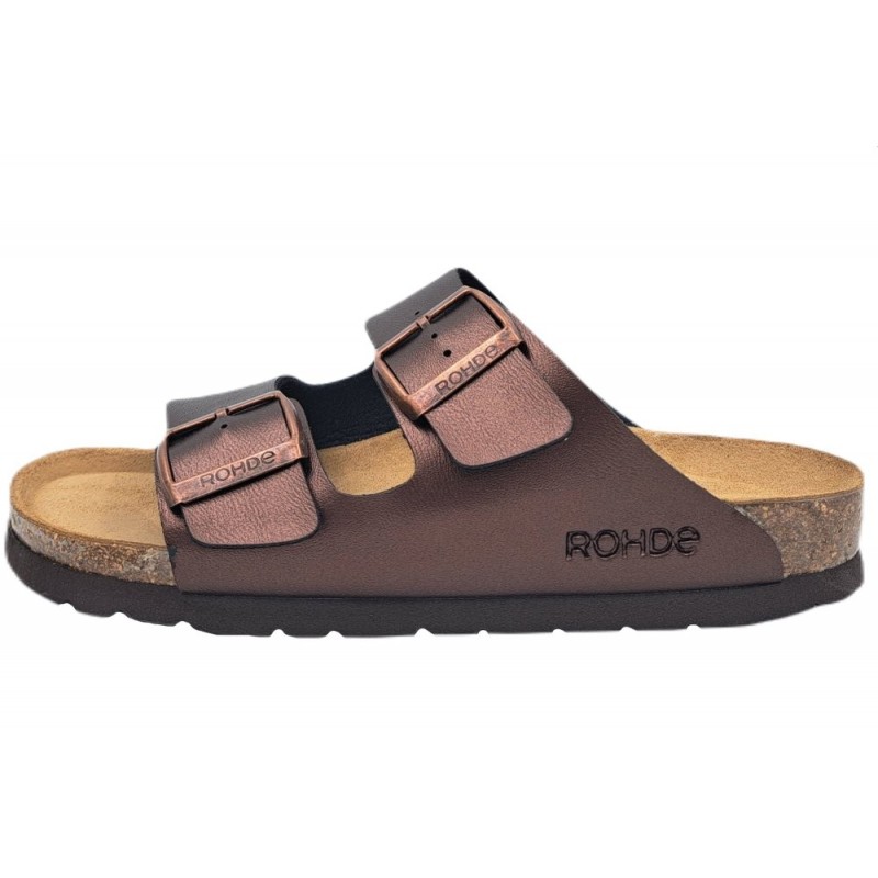 Rohde Damen Pantolette Mocca 5623-72 Schuhe