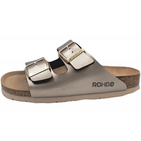 Rohde Damen Pantolette Messing 5623-27 Schuhe