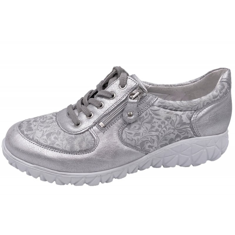 Waldläufer Damen Sneaker Weiß Silber H89001-213-989 Schuhe