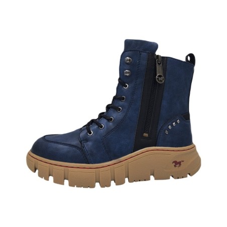 Mustang Stiefelette Blau 1499-602-8 Schuhe