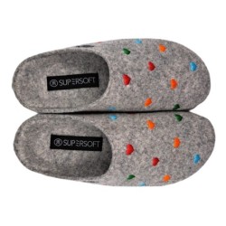 Supersoft Damen Filzpantoffel 522 408  296 Schuhe