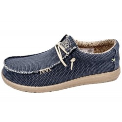 hey dude Herren Slipper Wally Blau 40003-4NM Schuhe