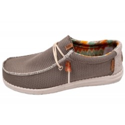 hey dude Herren Slipper Wally ECO Sox Braun 40007-2Z4 Schuhe