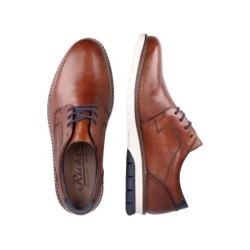 Rieker Herren Business Leder Schuhe Braun 14402-24 Schuhe