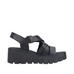 Rieker Plateau Sandale 68063-00 Schuhe
