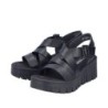 Rieker Plateau Sandale 68063-00 Schuhe