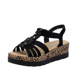 Rieker Plateau Sandale V3902-00 Schuhe