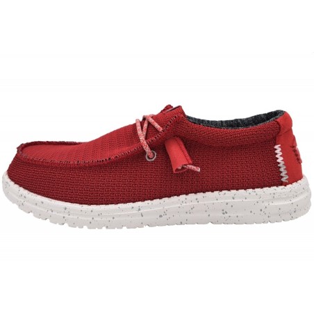 hey dude Herren Wally Sport Mesh Rot 40403-6W2 Schuhe
