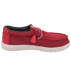 hey dude Herren Wally Sport Mesh Rot 40403-6W2 Schuhe