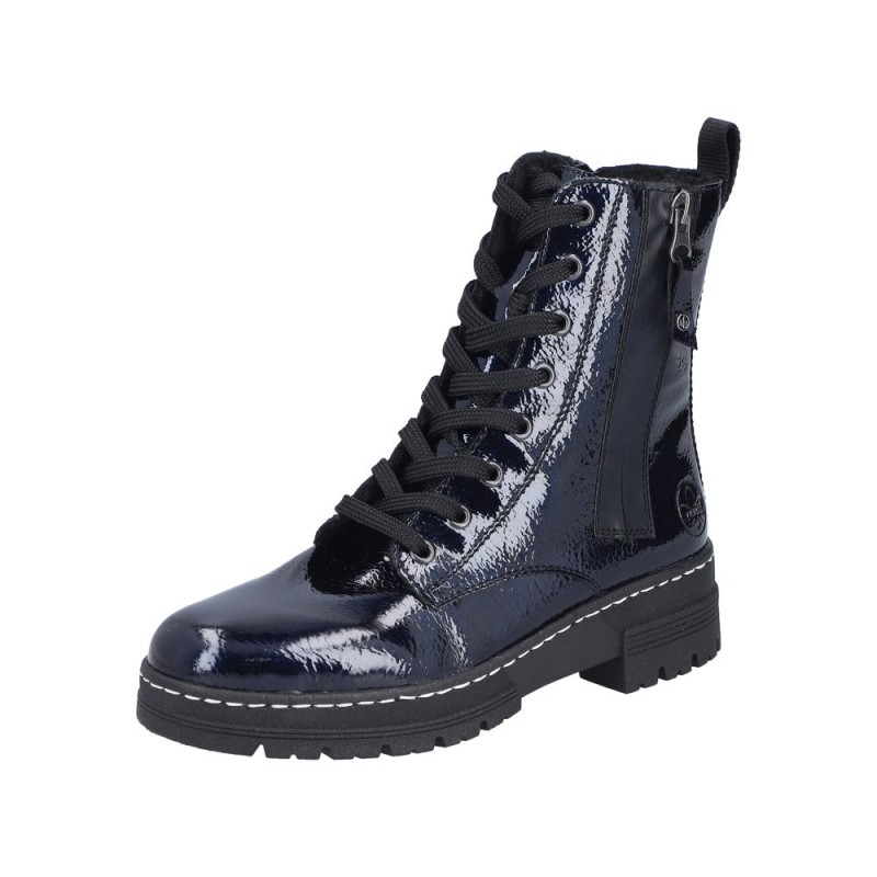 Rieker Lack Biker Boots 73821-14 Schuhe