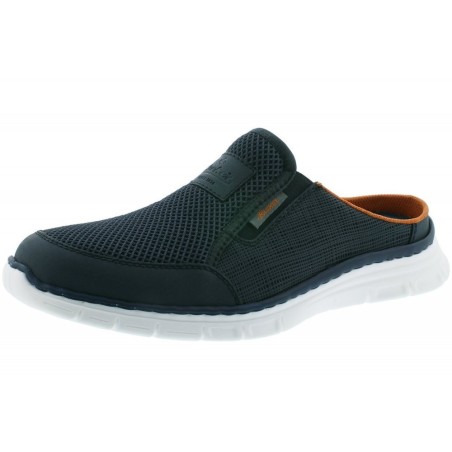 Rieker Herren Pantolette Blau B4879-14 Schuhe