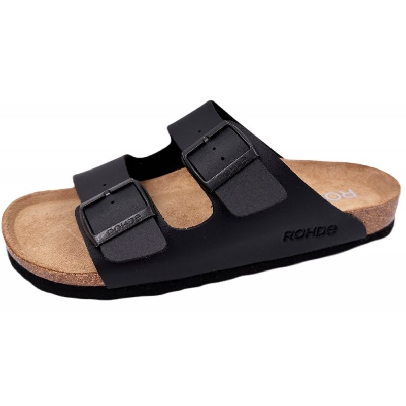 Rohde Herren  Pantolette Schwarz 5920-90 Schuhe