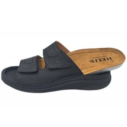 Helix Leder Pantolette Schwarz 82011-31 Schuhe