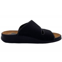 Helix Leder Pantolette Schwarz 54131-55 Schuhe