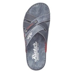 Rieker Herren Pantolette Blau 21099-15 Schuhe