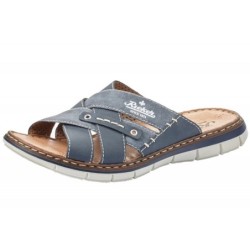 Rieker Herren Pantolette Blau 25199-14 Schuhe