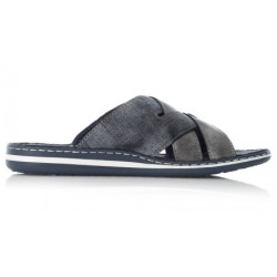 Rieker Herren Pantolette Blau 21062-15 Schuhe