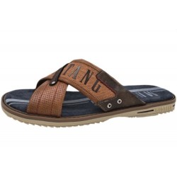 Mustang Herren Pantolette Cognac 4152-705-307 Schuhe