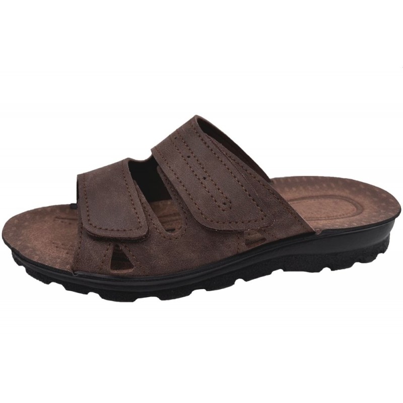 Herren Pantolette Dunkelbraun 132210006 Schuhe