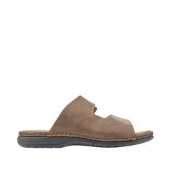 Rieker Herren Pantolette Dunkelbraun 25592-25 Schuhe