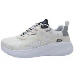 Skechers Herren Bobs Squad Offwhite 118034 WMLT Schuhe