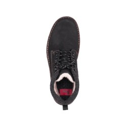 Rieker Herren Schnürboots Schwarz 37730-00 Schuhe