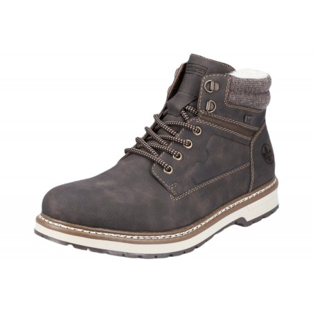 Rieker TEX Herren Schnürboots Dunkelbraun F3811-25 Schuhe