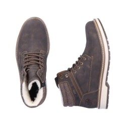 Rieker TEX Herren Schnürboots Dunkelbraun F3811-25 Schuhe