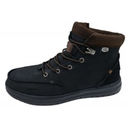 hey dude Herren Leder Boots Bradley Schwarz 40189-001 Schuhe