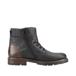 Rieker TEX Herren Schnürboots Schwarz Braun 32031-01 Schuhe
