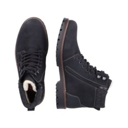 Rieker TEX Herren Schnürboots Schwarz F3642-00 Schuhe