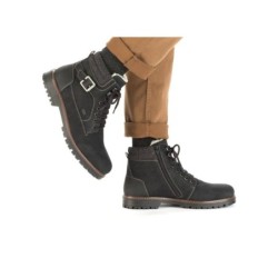 Rieker TEX Herren Schnürboots Schwarz F3642-00 Schuhe