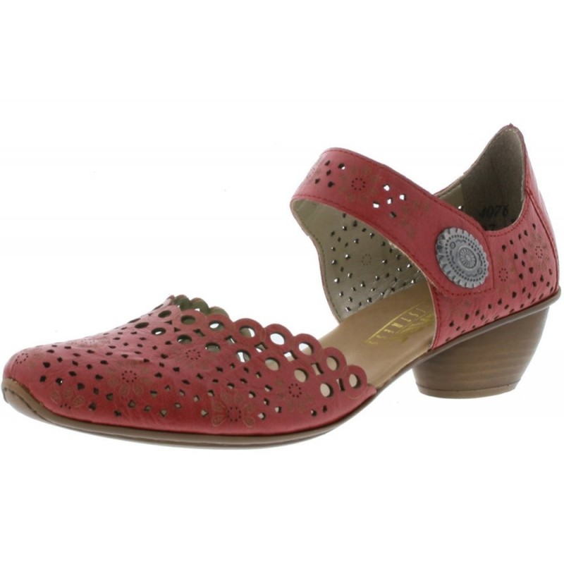 Rieker Damen Pumps Rot 43753-33 Schuhe