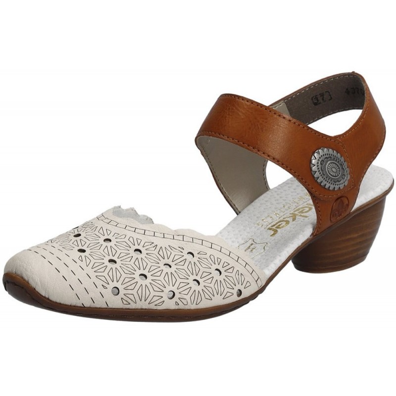 Rieker Damen Pumps Beige-Braun 43703-60 Schuhe