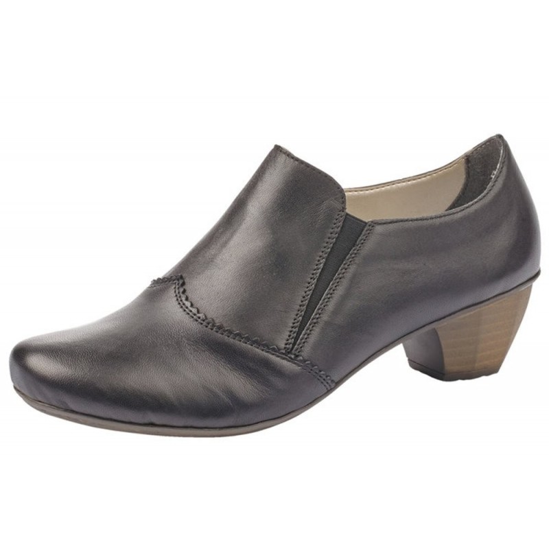 Rieker Damen Hochfrontpumps Schwarz 41751-01 Schuhe