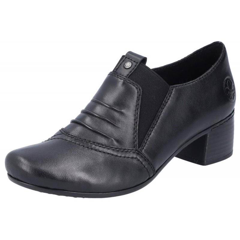Rieker Damen Hochfrontpumps Schwarz 41657-00 Schuhe