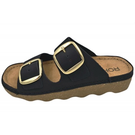 Rohde Pantolette Foggia Schwarz 6222-90 Schuhe