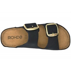 Rohde Pantolette Foggia Schwarz 6222-90 Schuhe