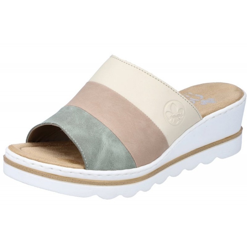 Rieker Damen Pantolette Multi 67492-90 Schuhe
