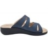 OrtoMed Damen Pantolette Blau 220100045 Schuhe