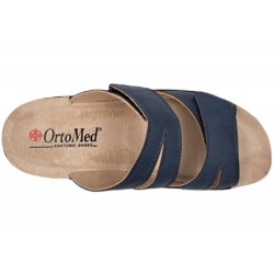 OrtoMed Damen Pantolette Blau 220100045 Schuhe