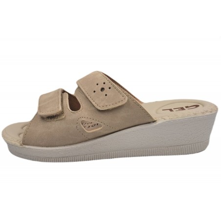 Damen Pantolette Beige 220600047 Schuhe