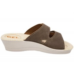 Damen Pantolette Taupe 220610003 Schuhe