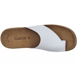 Gabor Damen Leder Pantolette Weiß 03-700-21 Schuhe