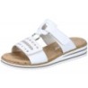 Rieker Damen Pantolette Weiß V0636-80 Schuhe
