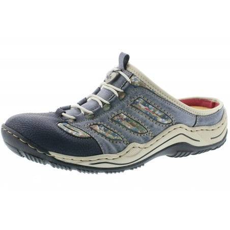Rieker Damen Sabot Blau L0555-16 Schuhe